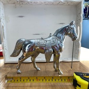Carnival Horse Figurine with Western Saddle